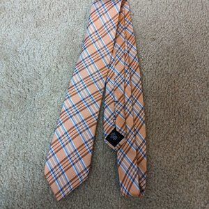 Black and Brown Brand Orange Plaid Tie
